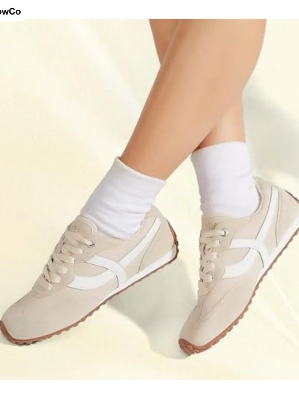 PU Leather & Suede Women's Fashion Sneakers Non-Slip Retro Comfortable
